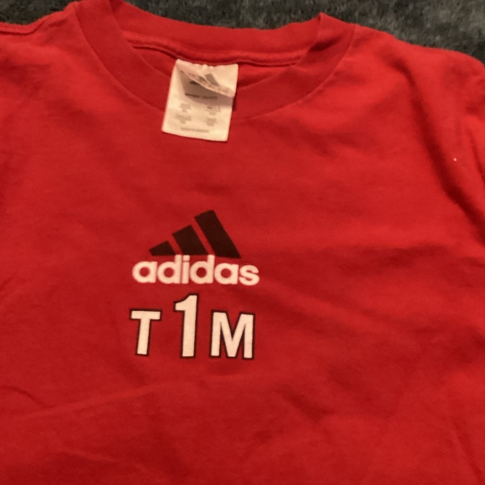 Adidas Kids Red Graphic Tee
